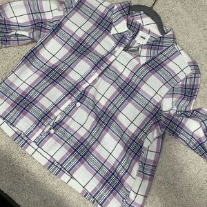 Vans Crop top Plaid button up